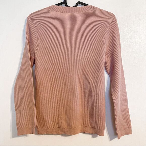 L’Agence Ronnie Rib Sweater Misty Rose S - Picture 9 of 10